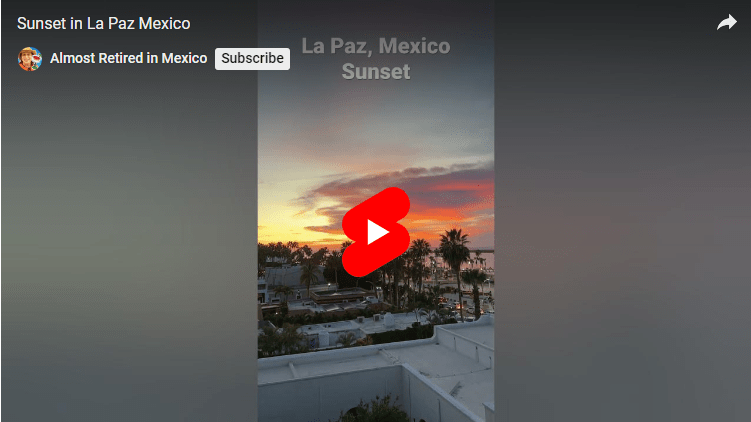 Sunset in La Paz Mexico