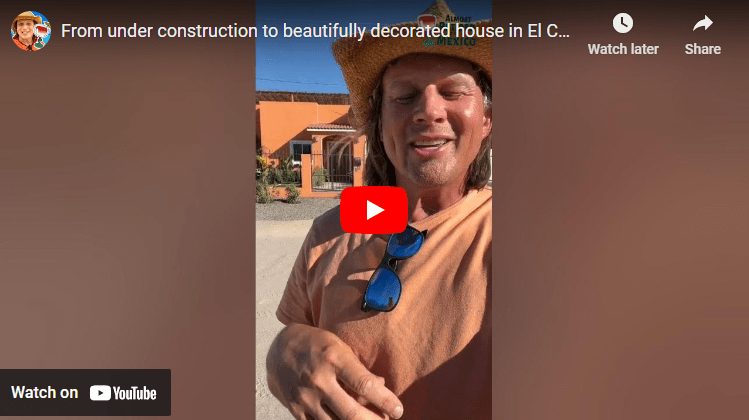 From under construction to beautifully decorated house in El Comitan, La Paz